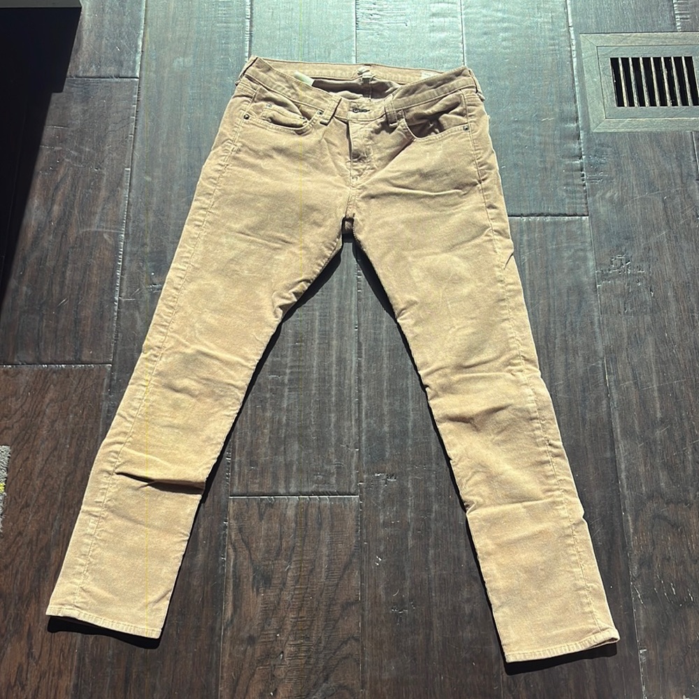 Size 29 rag and bone jeans, color Tan cord